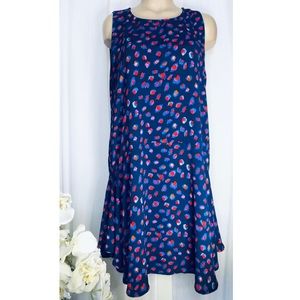 Navy Dress polka dot